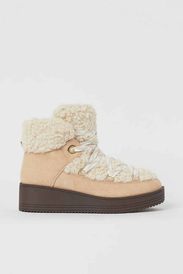 H&M Varmfodrade sneakers beige