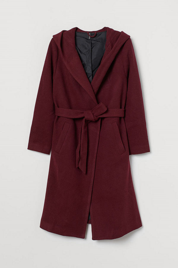 H&M H & M+ Kappa med huva röd