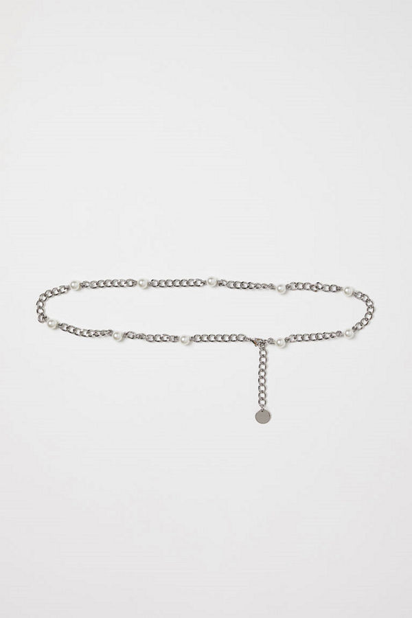 H&M Midjeskärp i metall silver