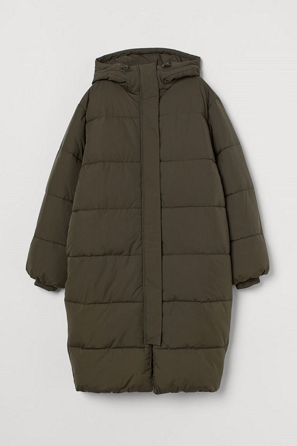 H&M Vadderad kappa grön