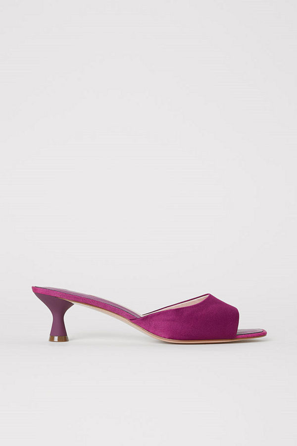 H&M Slip in-sandaler rosa