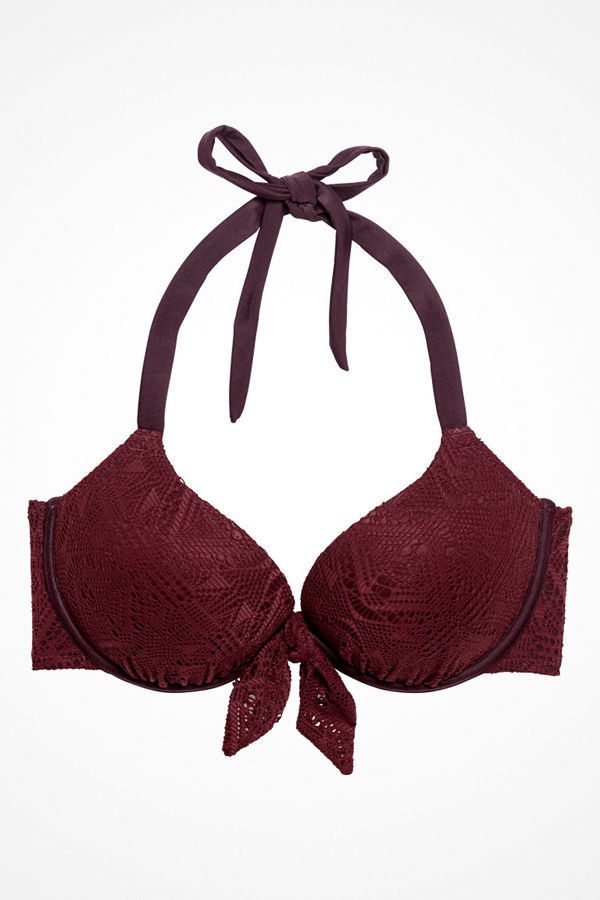 H&M Bikini-bh med super push up röd