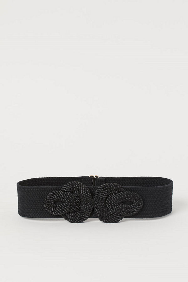 H&M Midjeskärp med repdetalj svart