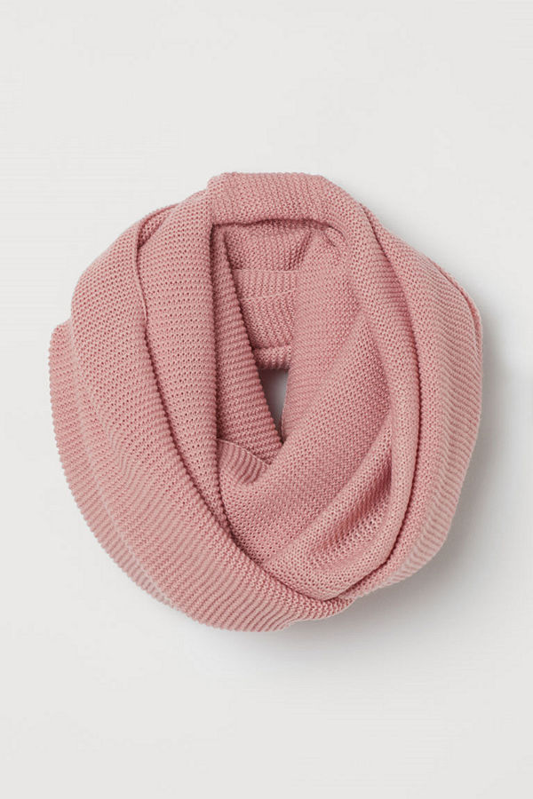 H&M Stickad tubhalsduk rosa