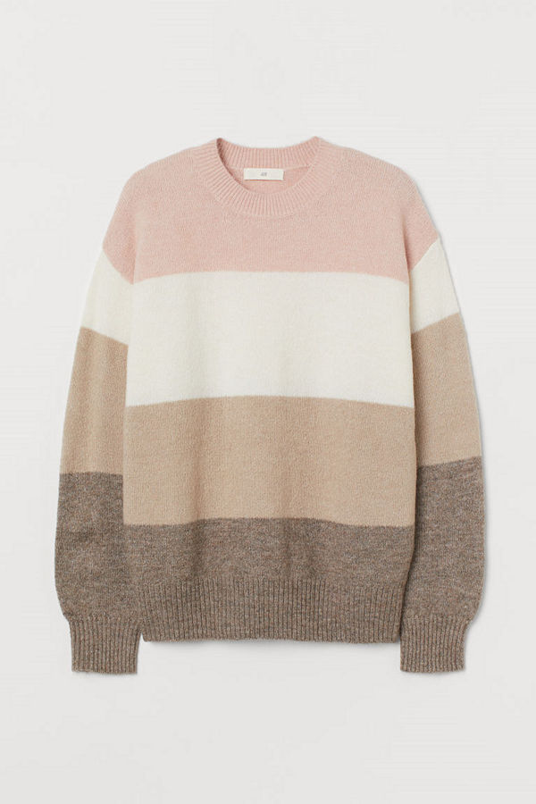 H&M Stickad tröja orange