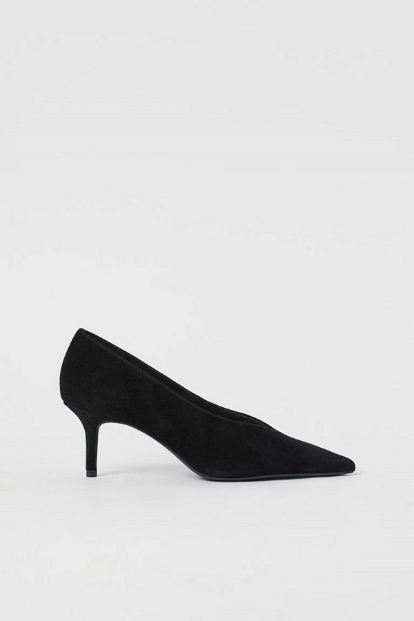 H&M Pumps i mocka svart