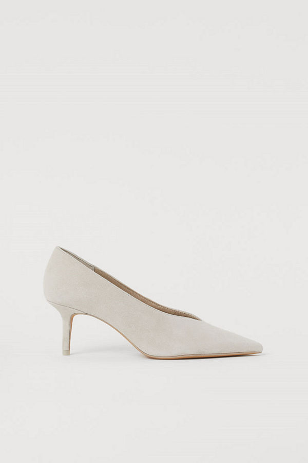 H&M Pumps i mocka beige