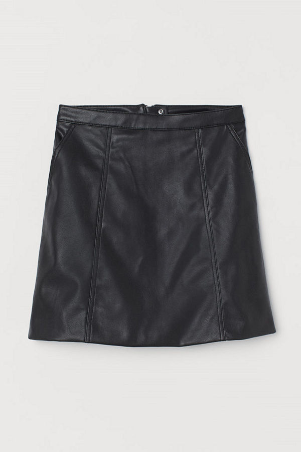 H&M A-linjeskuren kjol svart