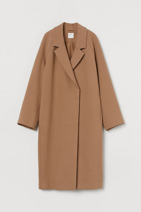 H&M Vadlång kappa beige