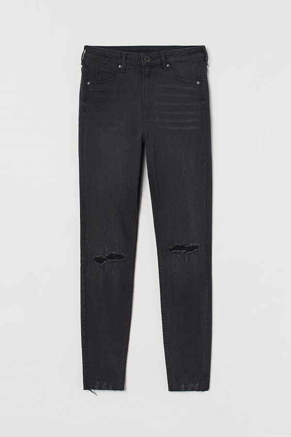 H&M Curvy High Jeggings svart