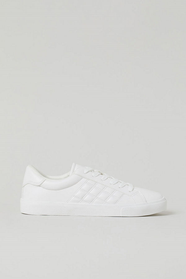 H&M Quiltade sneakers vit