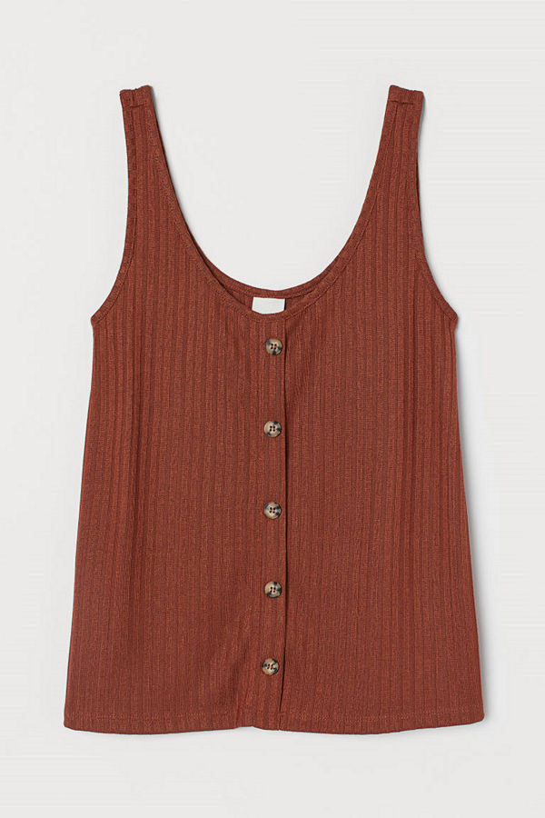 H&M Ribbat linne orange