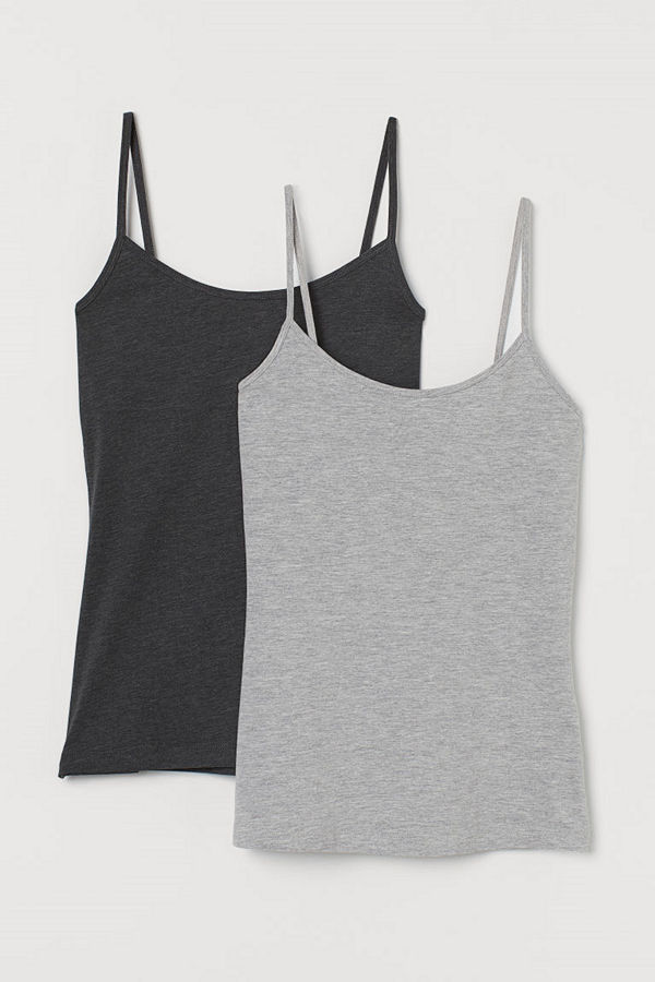 H&M 2-pack trikålinne grå