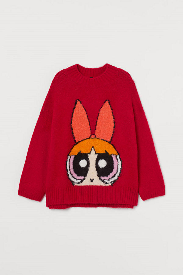 H&M Oversized tröja röd