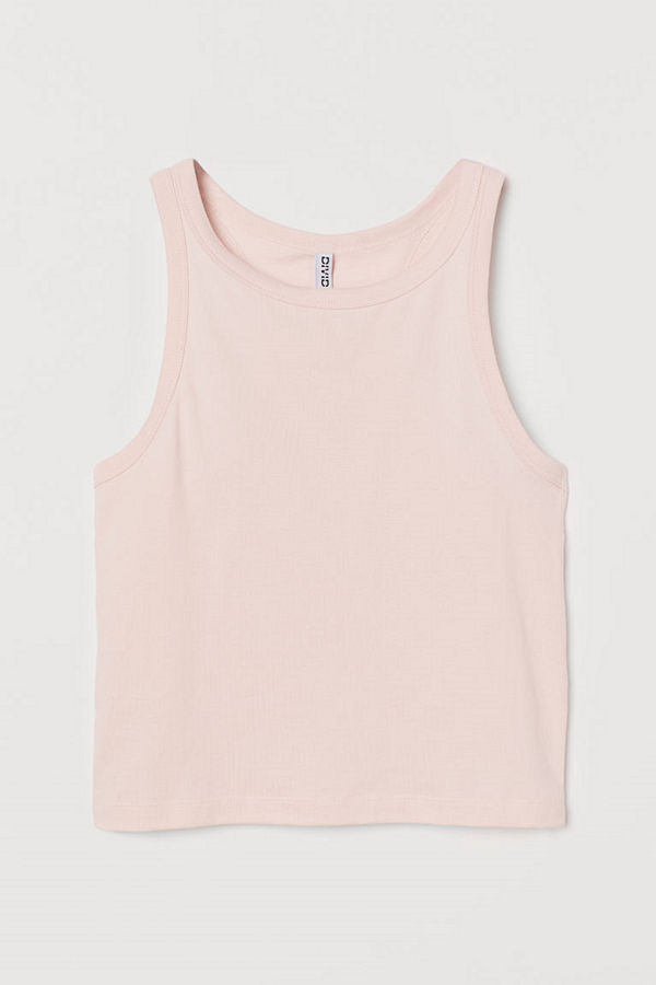 H&M Linne i bomull rosa