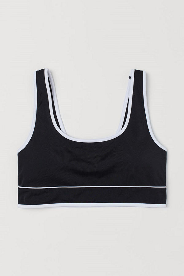 H&M Vadderad bikinitopp svart