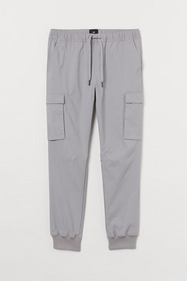 H&M Cargojoggers Slim Fit grå