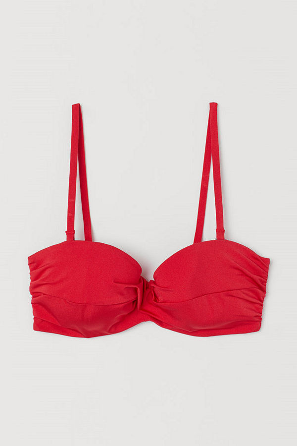 H&M Balconettebikini-bh röd