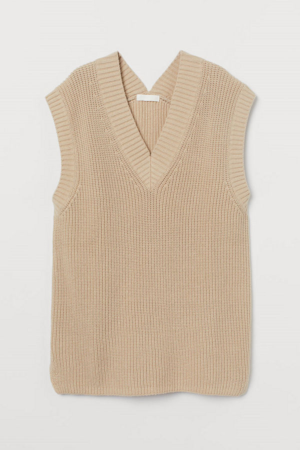 H&M Vid slipover beige