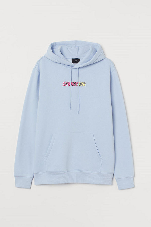 H&M Huvtröja Regular Fit blå