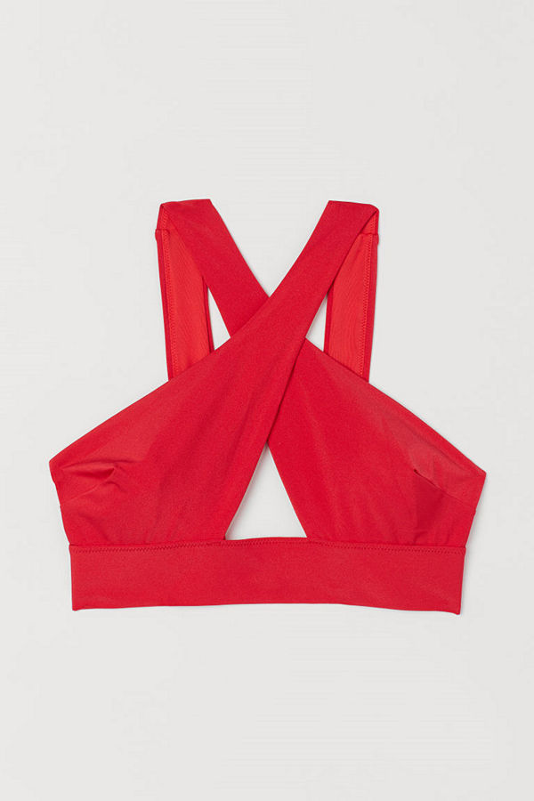 H&M Bikinitopp röd