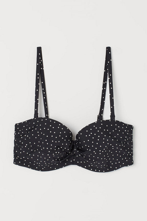 H&M Balconettebikini-bh svart