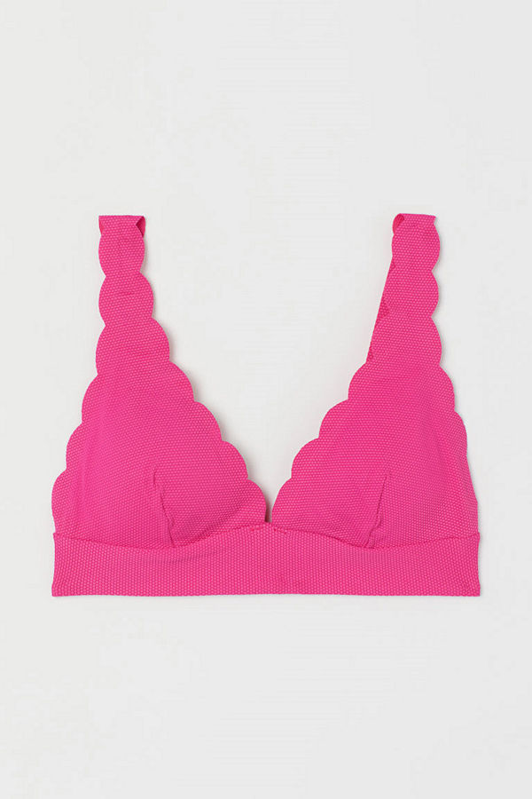 H&M Vadderad bikini-bh rosa