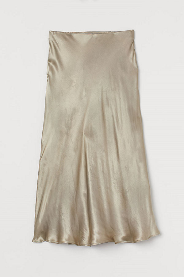 H&M Vadlång kjol grön
