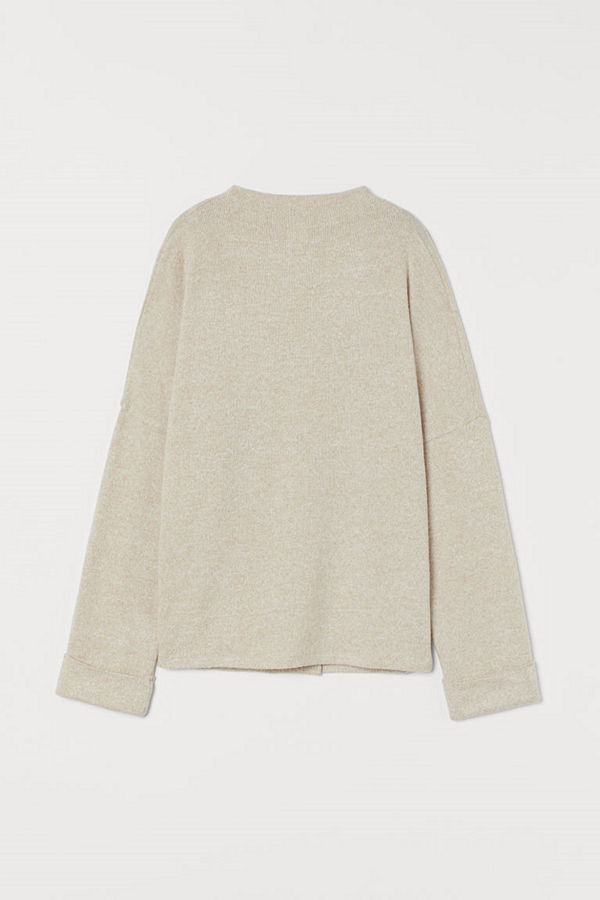 H&M Finstickad tröja beige