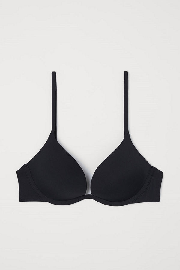 H&M Push up-bh i micro svart