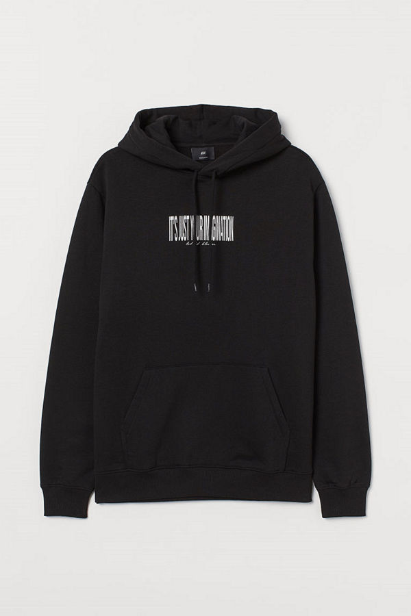H&M Huvtröja svart