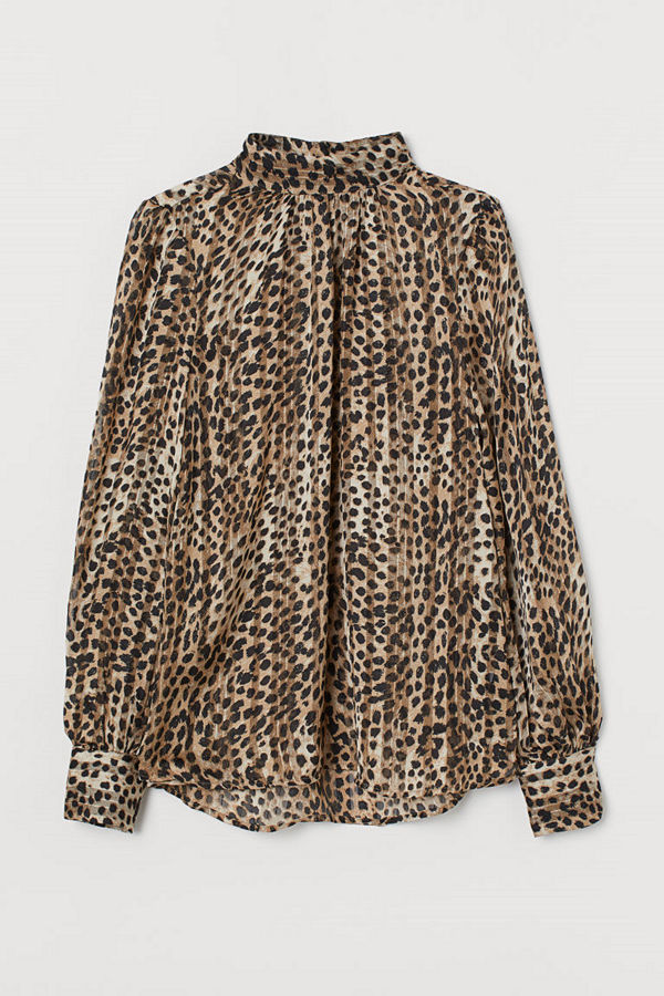 H&M Vid blus beige