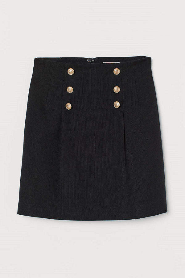 H&M Kort kjol svart