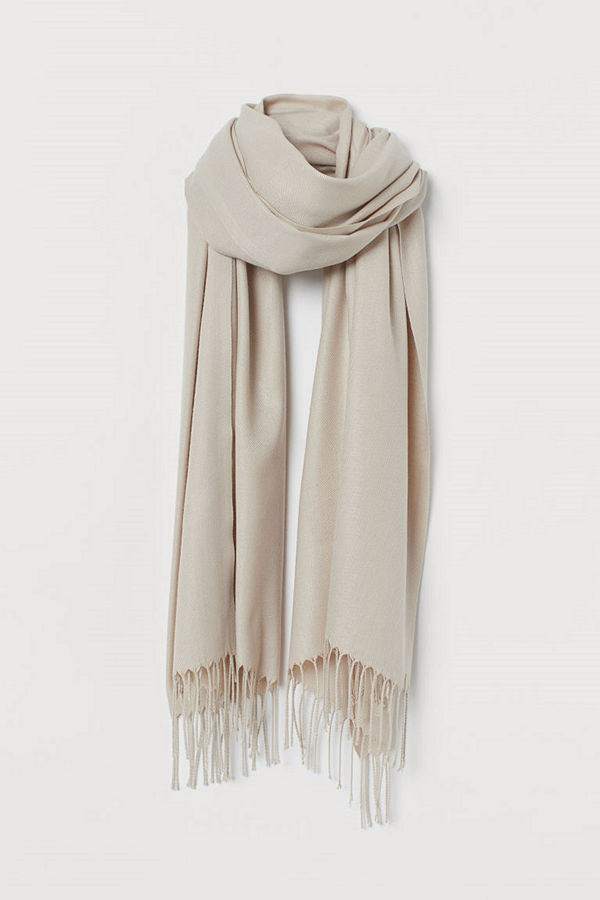 H&M Vävd scarf brun