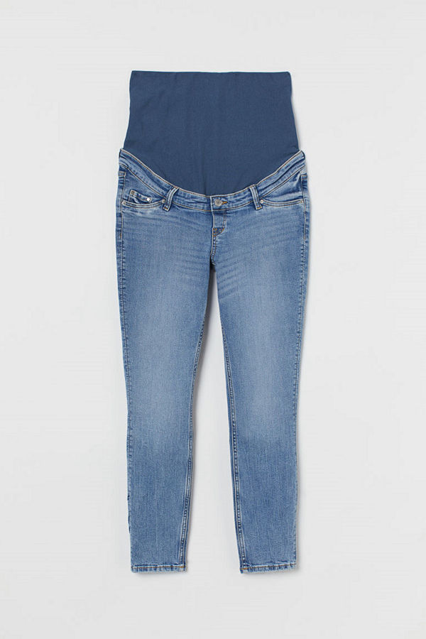 H&M MAMA Skinny Ankle Jeans blå