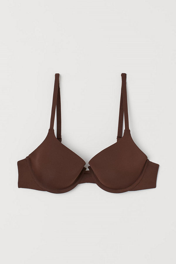H&M Vadderad bygel-bh i micro beige