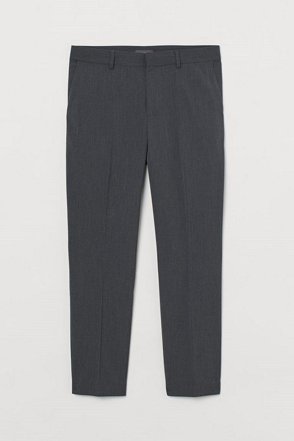 H&M Kostymbyxa Slim Fit grå