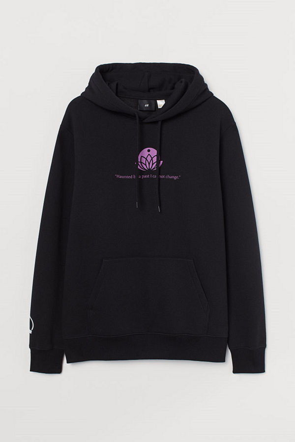 H&M Huvtröja Regular Fit svart