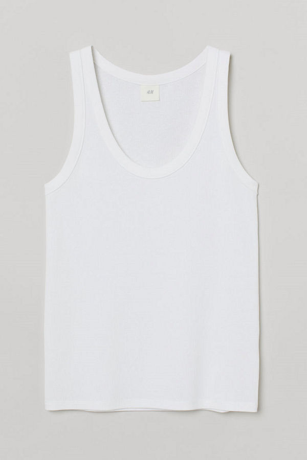 H&M Tanktop i modalmix vit