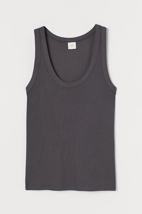 H&M Tanktop i modalmix grå