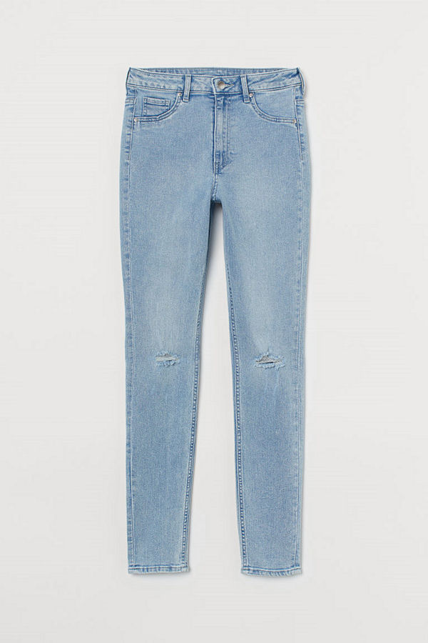 H&M Curvy High Waist Jeggings blå