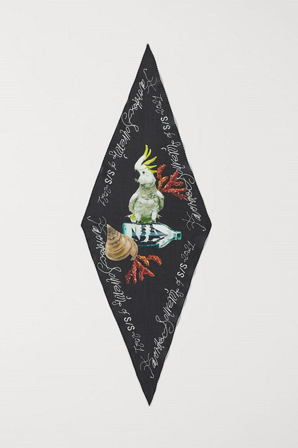H&M Diamantskuren scarf svart
