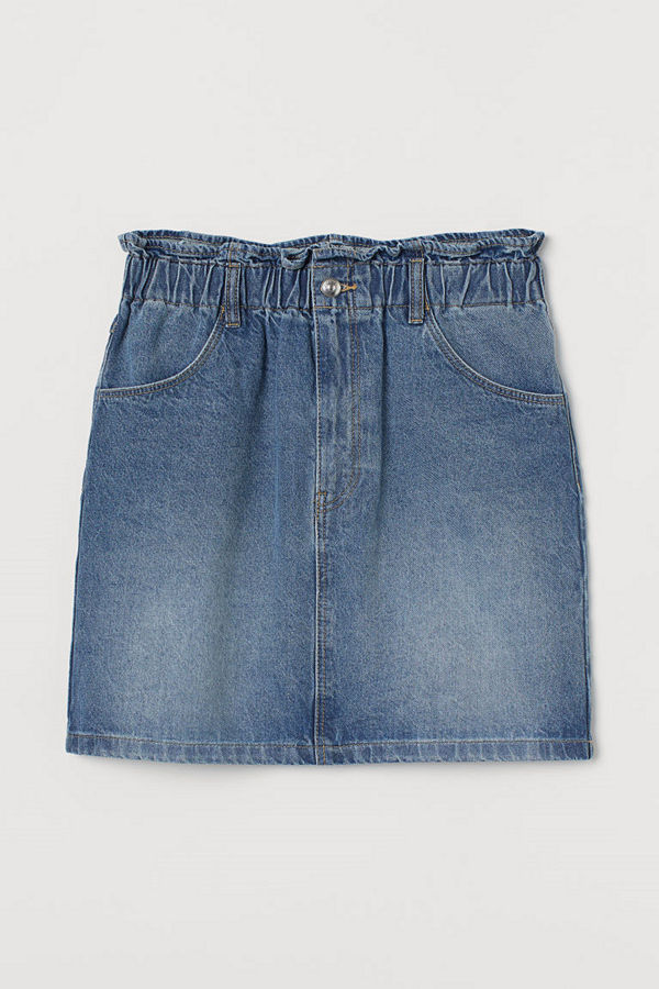 H&M Jeanskjol blå