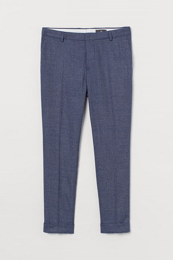H&M Kostymbyxa Skinny Fit blå
