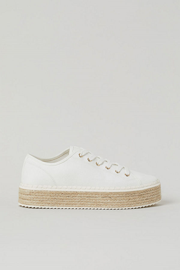 H&M Sneakerespadrillos vit