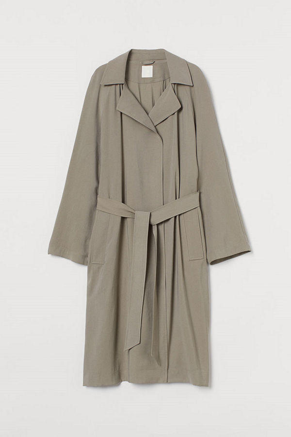H&M Lätt trenchcoat brun