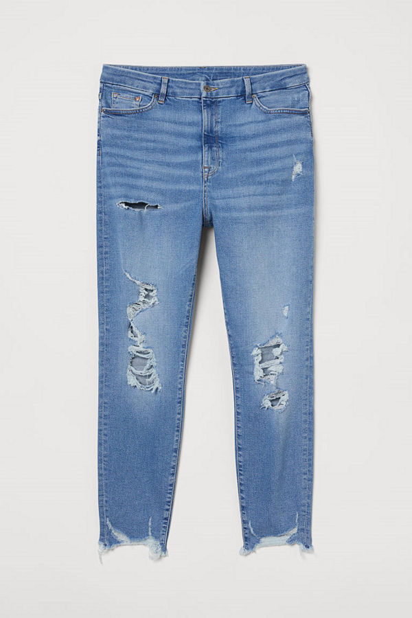 H&M H & M+ Embrace Shape Ankle Jeans blå