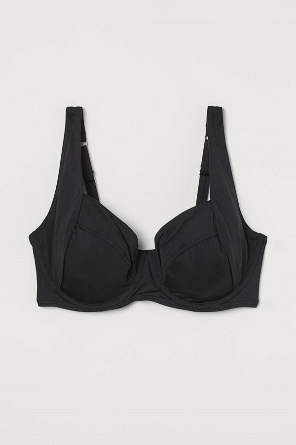 H&M H & M+ Ovadderad bikini-bh svart