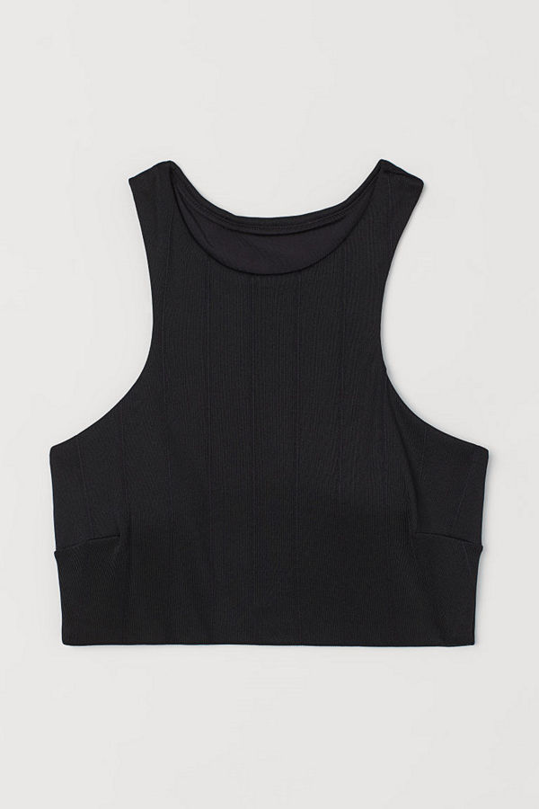 H&M Vadderad bikinitopp svart