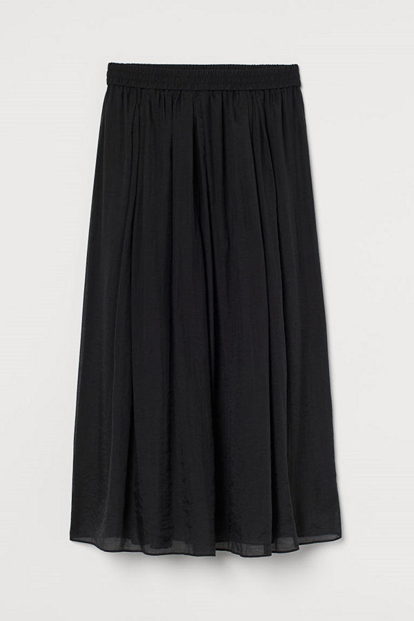 H&M Cirkelskuren kjol svart